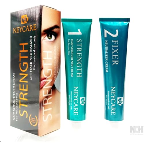 Crema Alisadora de Pelo Profesional 60+60 ml – Alisado Duradero en Casa – Fácil de Aplicar, Suaviza y Reduce el Frizz – Cabello Liso y Suave sin Plancha