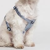 2026 New Edition, Fei & Eve Moxie H-Shape Dog Harness, Dusk Blue, Medium | Ultra-Lightweight & Durable Design | Easy On-Off | No Pull Control | Adjustable & Breathable Nylon | Soft Padded Lining