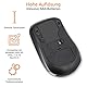 Amazon Basics Kabellose Computer-Maus mit USB-Nano-Empfänger, Schwarz