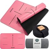 STAASH Set de Yoga Premium – Esterilla de yoga de PU y caucho natural + toalla de microfibra + correa de yoga + almohadilla para las manos – Ultra Grip, respetuoso con el medio ambiente y calidad de