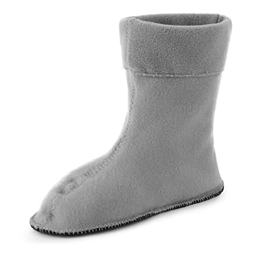 Ladeheid Damen Wärmende Stiefelsocken für Gummistiefel LA-CA-09 LA-CA-12 (Grau, 36/37 EU)