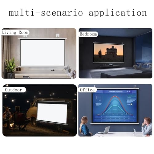 Pantalla para proyector 72 pulgadas 16:9/4:3 HD miniatura 6