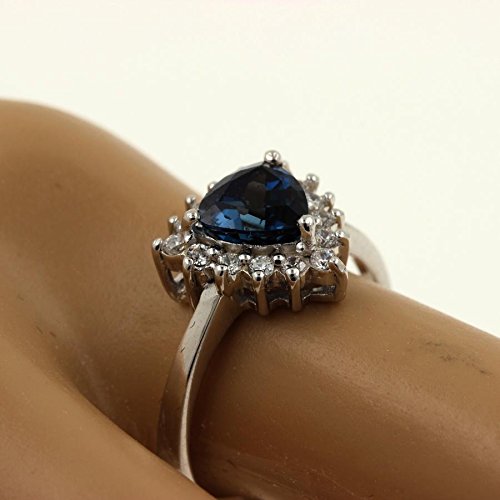 Bague topaze bleue argent 925 style bohème chic élégant - 3