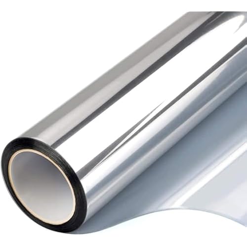 FILMGOO One Way Privacy Window Film Heat Control Mirror Tint 17.5Inx6.5Ft