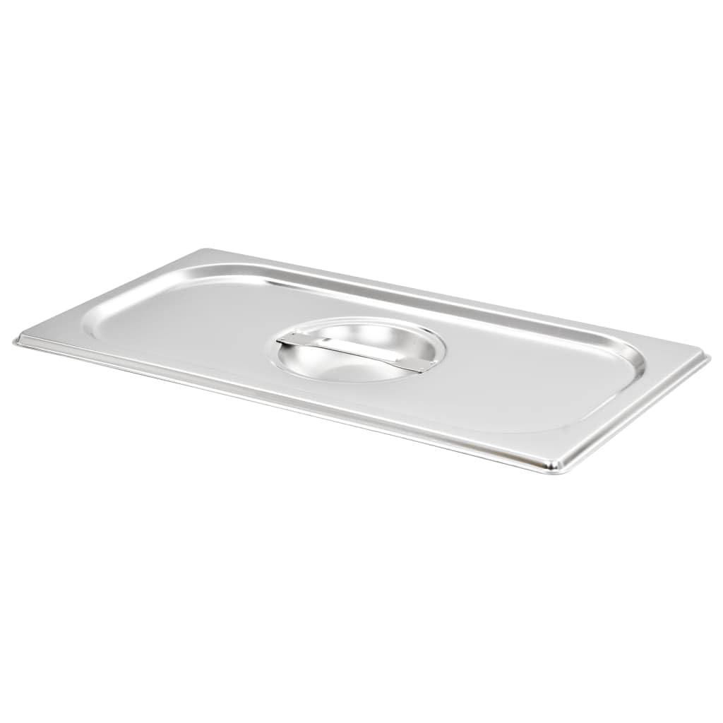 Tidyard Couvercles de Plateau 4 pcs GN 1/3 Acier Inoxydable Style A
