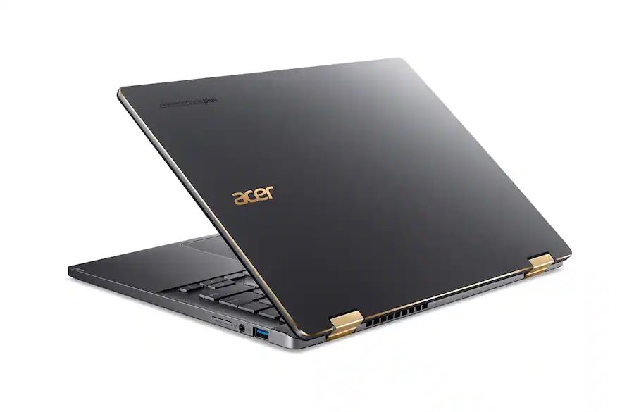 Image of acer Chromebook Plus Spin 714 2-in-1 Laptop, Intel Core Ultra 5 115U, 14 inch 1920x1200 IPS Touch Display, 8GB LPDDR5 512GB SSD, Backlit KB, Wi-Fi6E, Bluetooth, Chrome OS, Gray, w /Stylus Pen, W /GaLiMu
