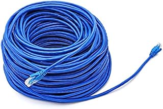 Davitu Power Cables - Blue Ethernet Internet LAN CAT5e network cable for computer modem router - (Color: Brown, Size: 50M)
