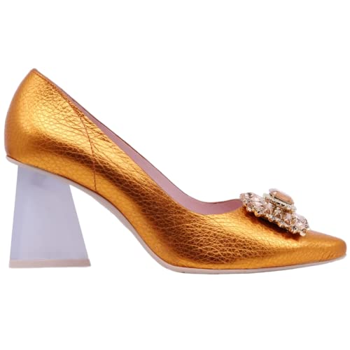 RAS Zapatos de mujer 7071 en laminado naranja, naranja., 38 EU