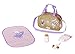 Zapf Creation 831106 BABY born Happy Birthday goldene Wickeltasche in Astronauten Design mit Wickelunterlage, Windel, Puderdose und Spielring