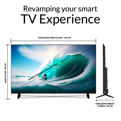 Image of VISE (by Vijay Sales 164 cm (65 inches) 4K UHD Smart LED TV with Dolby Audio & Built- in Wi-Fi VS65UWA2B (2022 Model Edition)