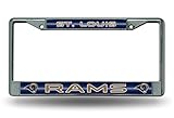NFL St. Louis Rams Bling Chrome Plate Frame