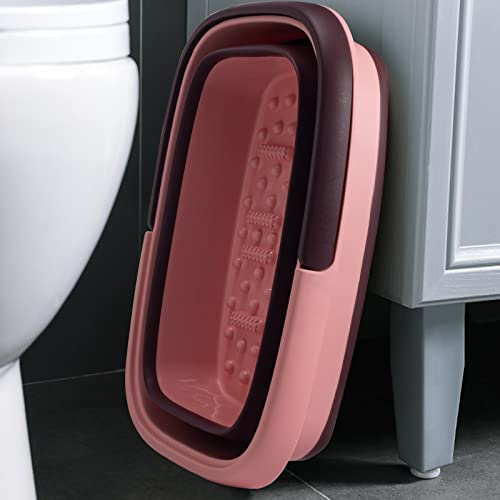 Alyster Foot Bath Collapsible Foot Bath Foot Soak Tub With Handle Foot Spa Bath 15L/4 Gallons Massager Foot Soaking Bath Basin Feet For Dry Cracked Feet, Pedicure Foot Soak, Home Spa Treatment #TOP1