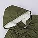 YYNUDA Wintermantel Damen Warm Gefüttert Winter Parka Mittellang Winterjacke Winterparka mit Fellkapuze Dicke Coat Große Größen #337 Grün L