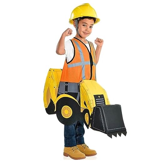 Digger Ride-On Child Costume - Small 4-6, 1 Pc