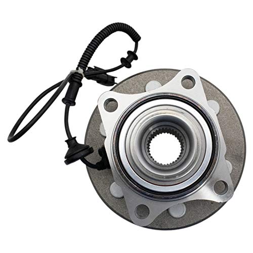 Image of TRQ Rear Left and Right Wheel Bearing and Hub Assembly Set 2 Piece Compatible with 2015-2017 Ford Expedition 2015-2017 Lincoln Navigator