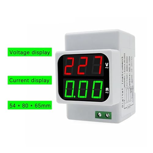 Medidor combinado digital AC con pantalla dual LED para voltaje y corriente 3