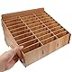 Operitacx 30 Fächer Handy Aufbewahrung für Schule, Handy-Garage, Handy Aufbewahrungstasche für das Klassenzimmer, Holz Aufbewahrungsbox, Telefon Rechner Halter für Klassenzimmer, Büro, Schule