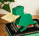 Memo Holder Desktop Note pad Dispenser Dinosaur Pen Holder Multi-Functional Clip for Note Short Note pad,2 Packs memo (Dinosaur, Green)