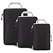 Organizer Valigia a Compressione, Set Viaggio 3 Pezzi Organizer Valigie Set, Organizer Viaggio Borse per Biancheria Intima Calzature Vestiti di Compressione Tessuto Impermeabile per il Viaggia