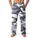 FQZWONG Men's Fleece Pajama Pant Casual Elastic Waist Sleepwear Fashion Camo Graphic Lounge Sleep Pants with Pockets（1-Gray,Medium