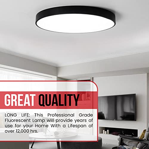 Bulbmaster Fc12T9/D 32 Watts 12 Inch Round T9 Fluorescent Circular Light Bulb, Daylight 6500K, Fc12T9 1930 Lumens G10Q 4-Pin Base 32W Circline Ceiling Lights #TOP6