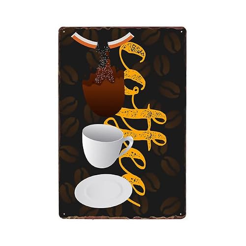 Coffee Metal Tin Sign Retro Vintage Plaque
