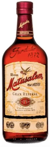 GUSTO VELLUTATO E INTENSO: il rum invecchiato Gran Reserva 15 è il fiore all'occhiello della famiglia di rum Matusalem ed è amato per le sue note aromatiche legnose, secche e di burro. La sua complessità e morbidezza lo rendono ideale per abbinamenti nuovi, classici e artigianali.