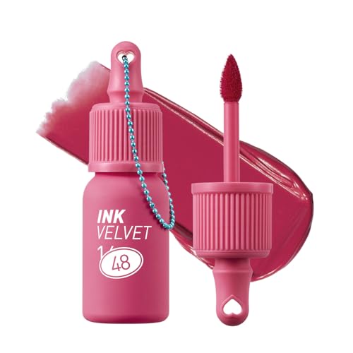 Image of Peripera Ink The Velvet Lip Tint | Highly Pigmented, Longwear & Weightless Lip Tint | Smudge-Proof, Buildable Color for Lips & Cheeks | K-Beauty Makeup, Safe for Sensitive Lips (048 100 HEARTS)