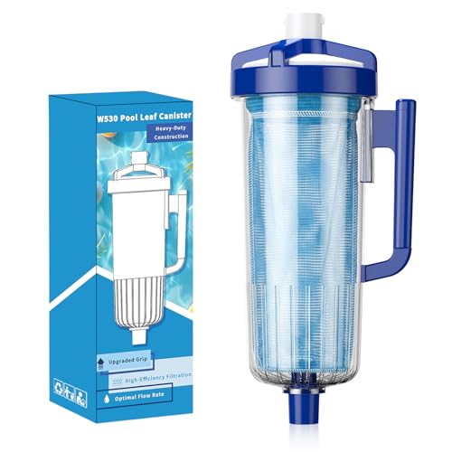 Upgraded Grip W530 Large Capacity Leaf Canister with Mesh Bag, Pool Vacuum Leaf Canister Compatible...