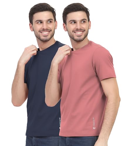 Image of Freecultr Truly Classic Organic Men's Cotton T-Shirt | Solid Round Neck Half Sleeve | Plain Stylish t Shirts | Regular Fit | Casual Comfortable T Shirt for Man