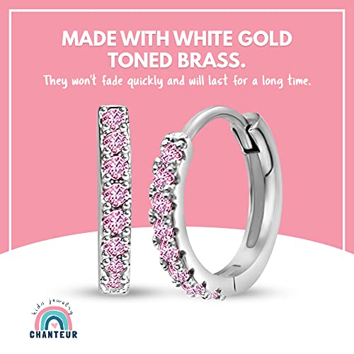 Image of Chanteur Hypoallergenic Huggie Earrings for Girls & Women - Small Hoop Design, Perfect for Teens & Kids