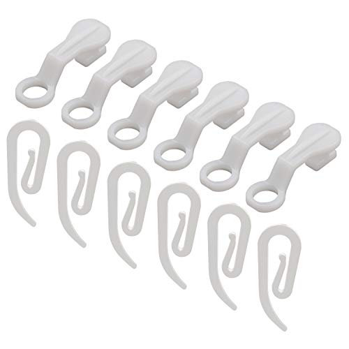 Mwoot 100 Pacco Plastica Ganci per Intestazione