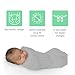SwaddleMe by Ingenuity Compression Baby Swaddle Pod, Two-Way Zipper for Easy Diaper Changes, Improves Sleep & Calms Startle Reflex, 0-2 Months, 1.0 TOG, 2-Pack - Little Bees