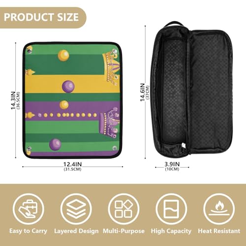 Bolso organizador para herramientas de cabello con resistencia al calor miniatura 4