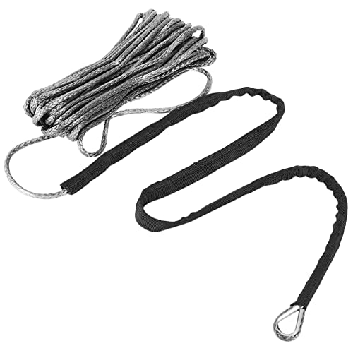 Corde de treuil synthétique 3/16 po x 50 po 7700LBs PRATYAHARA en gris pour UTV
