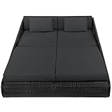 bb sport polyratten xxl gartenliege frontal