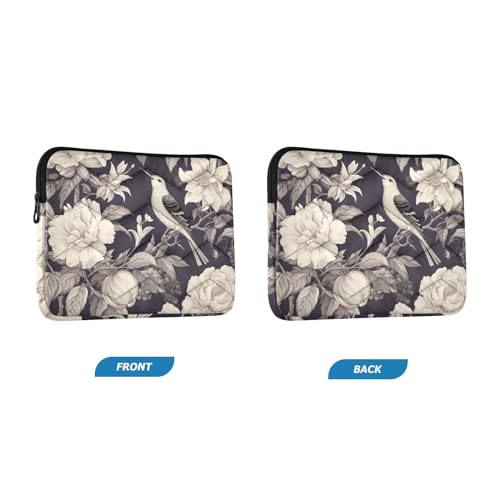 Funda para portátil 13-14 pulgadas con diseño floral impermeable miniatura 2