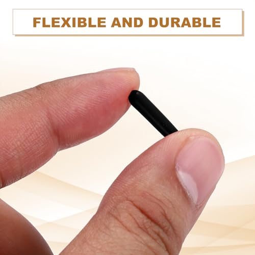 Image of uxcell 88Pcs Rubber End Caps, 2.5mm(1 /8 inch) ID Round Screw Thread Protectors Flexible Screw Bolt Covers Caps for Metal Tube Rod Bolt, Black