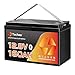 TechCella 12V 160Ah LiFePO4 Battery, 150A BMS, Built-in Bluetooth, Group 31, Low Temp Cut Off, Deep Cycle, 12V Lithium Battery for Trolling Motor, Boat, RV, Solar, Camping, Off Grid