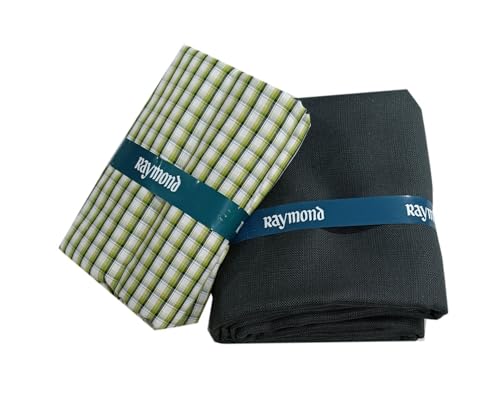 Image of Raymond Premium Unstitched Formal Shirt Fabric, Cotton Blend Stripes, 150 x 150 cm, Regular Fit, Professional Wear Collection