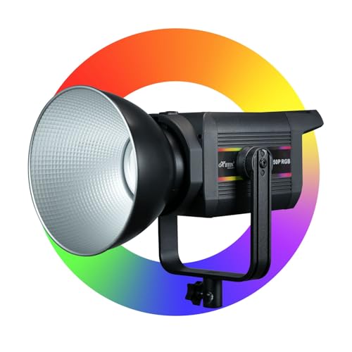 Image of HIFFIN (COB-150P) 150W RGB LED Video Light | 2800K-6800K Dimmable | 11 FX Modes | 9800 Lumens | Remote Control | 220V Power Supply | Perfect for Studio Lighting, Photography & Videography