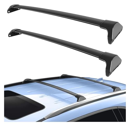Barras portaequipajes techo listas para la aventura familiar en tu Acura MDX 2014-2021 negro 4
