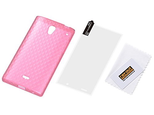 レイ・アウト AQUOS CRYSTAL ケース キラキラ・ソフトジャケット ラメピンク RT-AQCC7/P
