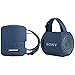 TXEsign Silicone Case Cover for Sony SRS-XB13/SRS-XB100 Extra BASS Wireless Portable Compact Speaker, Travel Speaker Pouch Protective Case Sleeve W Strap for Bike Golf Cart (Light Blue)