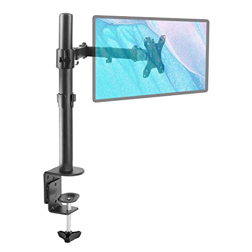 WHOLEV Einzelner LCD-Monitor-Ständer, voll verstellbar, passend für einen Bildschirm von 33 cm bis 69 cm (17,6 Pfund), VESA 75 x 75 / 100 x 100