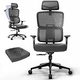 VIVO Mobile Ergonomic Office Chair, Height Adjustable, Breathable Mesh Desk Chair with Lumbar Support for Home and Office, Holds up to 330 lbs, Black, CHAIR-EO10P