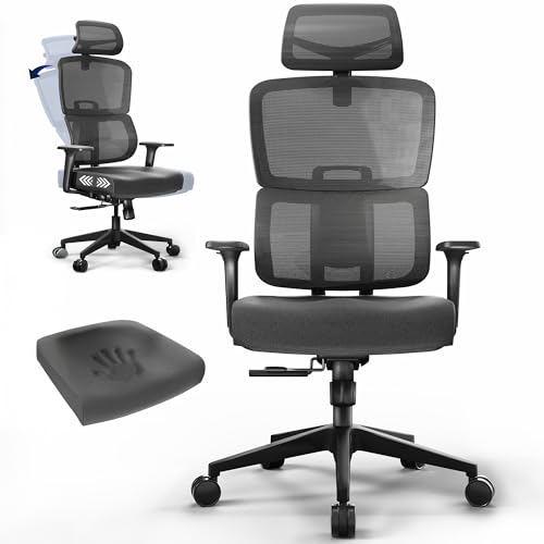 VIVO Mobile Ergonomic Office Chair, Height Adjustable, Breathable Mesh Desk