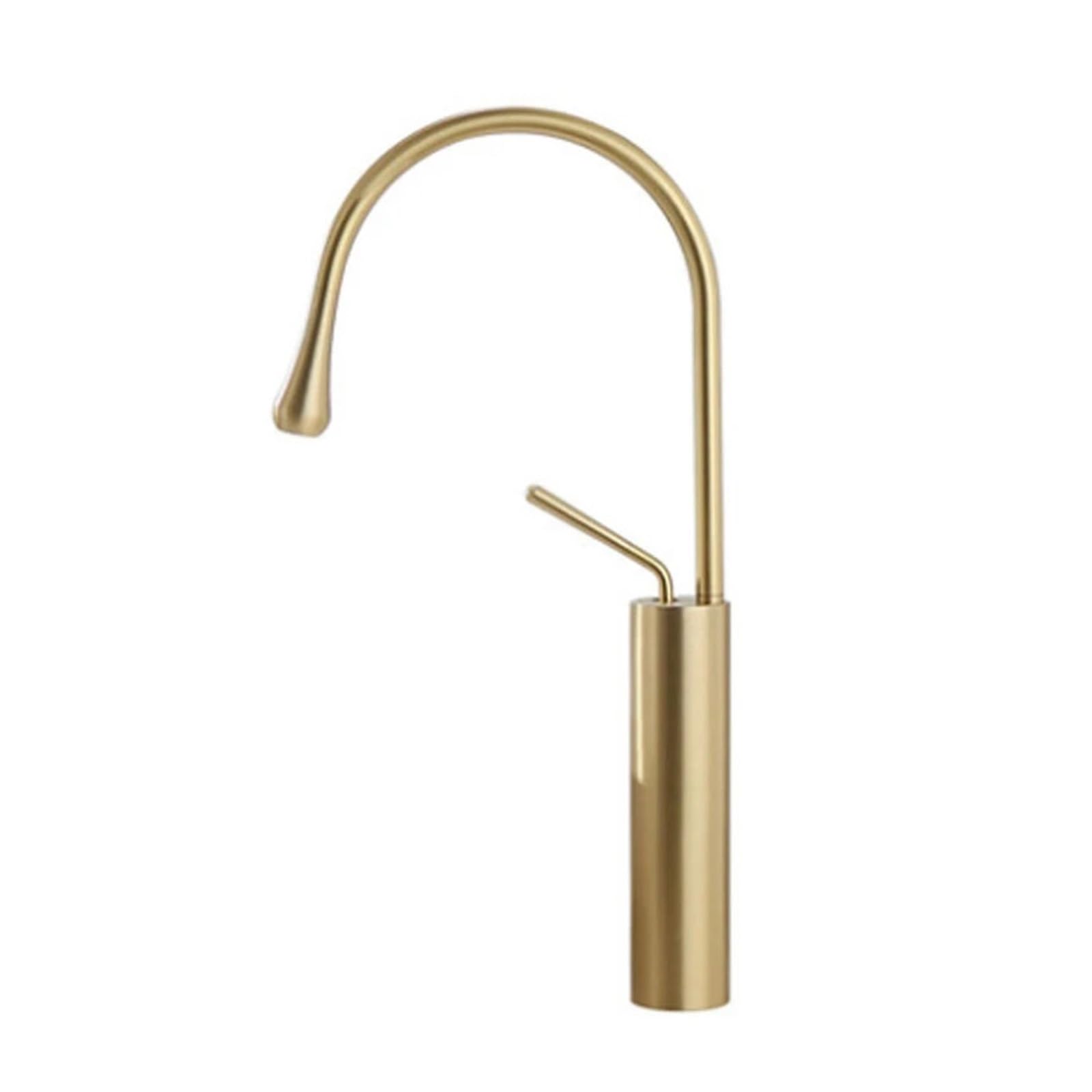 Mitigeur de lavabo haut noir et or pour sublimer votre intérieur