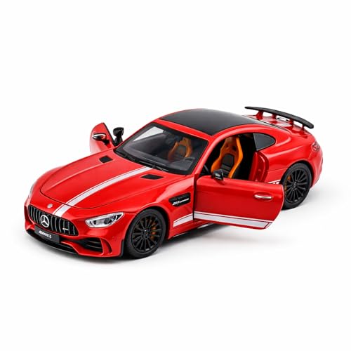 Image of 1:24 Scale Mercedes SL63 Die Cast Metal Car Model with Openable Doors & Hood, Detailed Interior, Pull Back Action Toy Car for Kids & Collectors, Display Model Gift