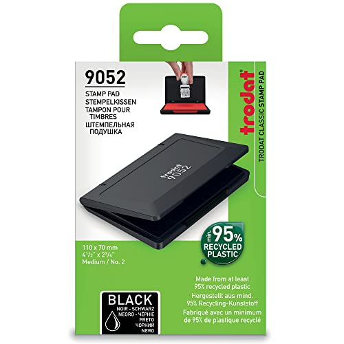 Image of Trodat Ink Business Stamp Pad, Black (Trodat 9052 Black Stamp Pad)